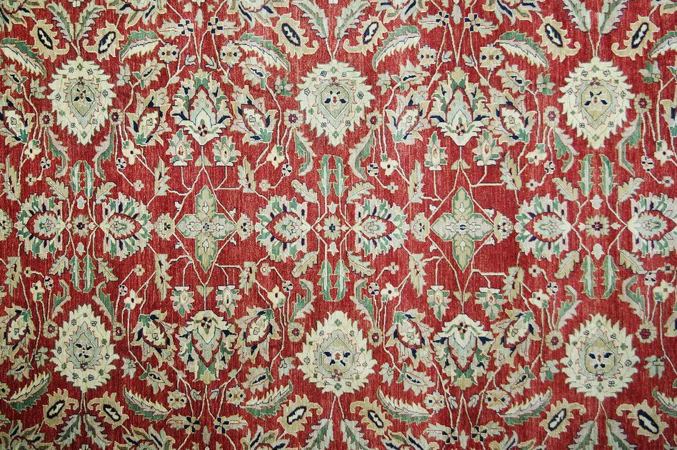 Пакистанский ковер Ковер "Зиглер" шерстяной Прямоугольный 432x302cm фото крупным планом
