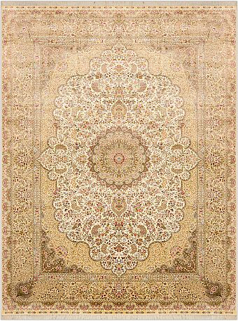 Шелковый Индийский ковер Medallion №1622 370x277cm