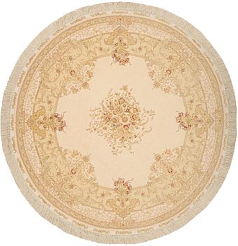 Турецкий Aubusson ковер №1892 217x217cm из шелка и шерсти