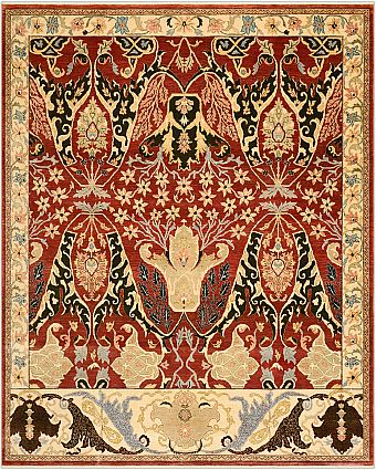 Шерстяной Индийский ковер Bidjar №2481 331x277cm