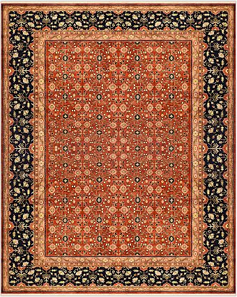 Шерстяной Индийский ковер Sultanabad №1036 303x245cm