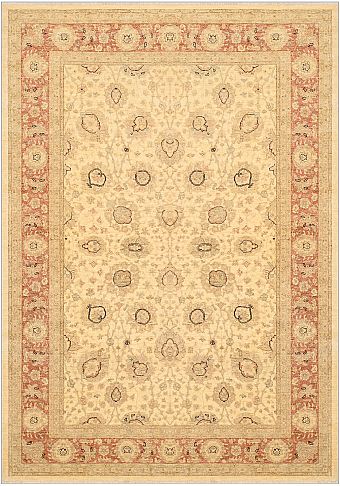 Шерстяной Пакистанский ковер Ushak №1307 297x209cm