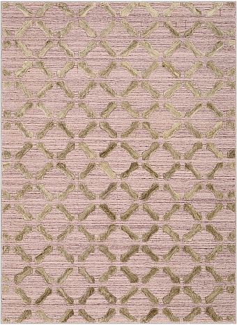 Безворсовый Индийский ковер Vilen №2953 266x183cm из шерсти и бамб. шелка