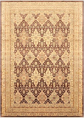 Шерстяной Пакистанский ковер Saltani №1253 420x298cm