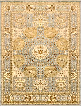 Шерстяной Пакистанский ковер Saltani №1220 354x270cm