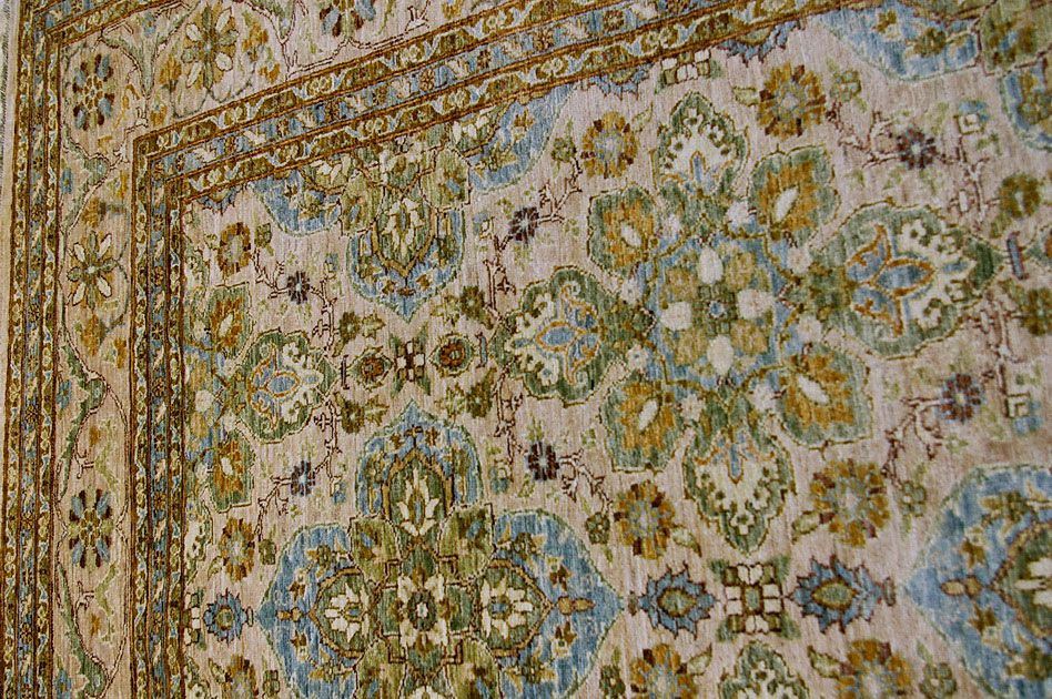 Пакистанский ковер Ковер "Салтани" шерстяной Прямоугольный 284x242cm фото крупным планом