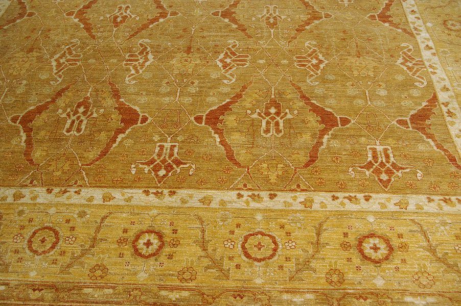 Пакистанский ковер Ковер "Салтани" шерстяной Прямоугольный 362x275cm фото крупным планом