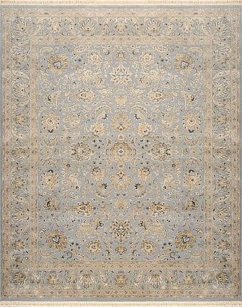 Современный Индийский ковер Rajastan Neo №3096 302x251cm из шерсти и шелка в стиле неоклассика