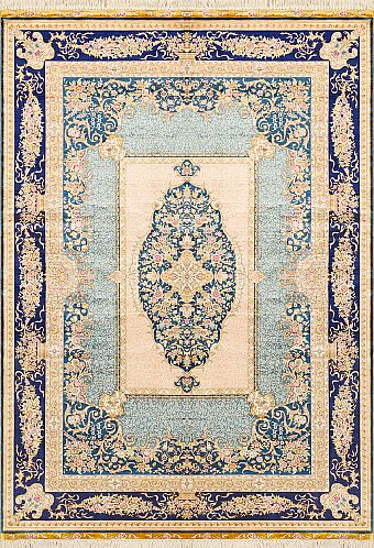 Современный Турецкий ковер Aubusson №1633 245x169cm из шелка в стиле неоклассика