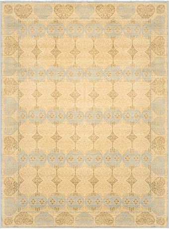 Современный Индийский ковер Arabesque №1193 370x276cm из шерсти в стиле неоклассика