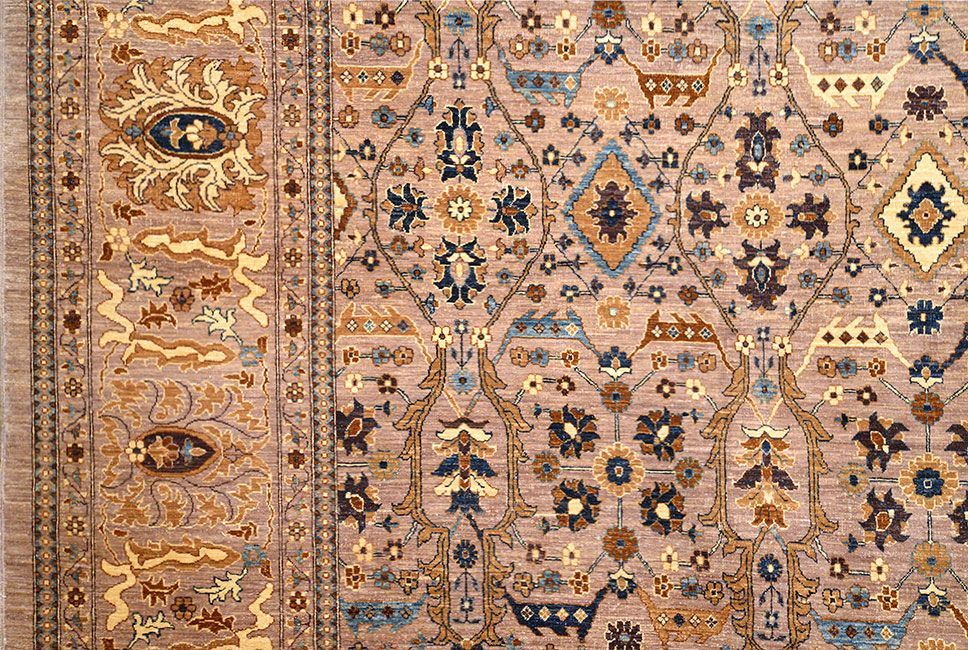 Шерстяной ковер ручной вязки SALTANI, размер 443x346cm изображение
