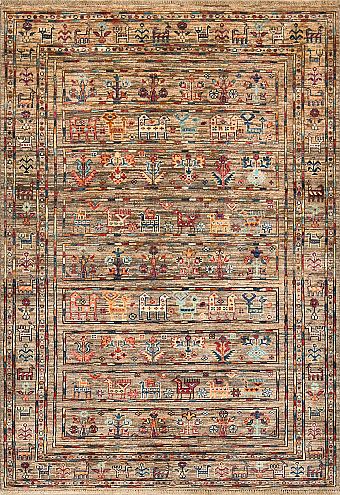 Шерстяной Пакистанский ковер Ziegler Oriental №4087 175x120cm