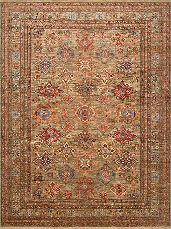 Шерстяной Кавказский ковер Kazakh №4096 366x277cm
