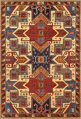 Шерстяной Пакистанский ковер Shirvan №4097 299x206cm