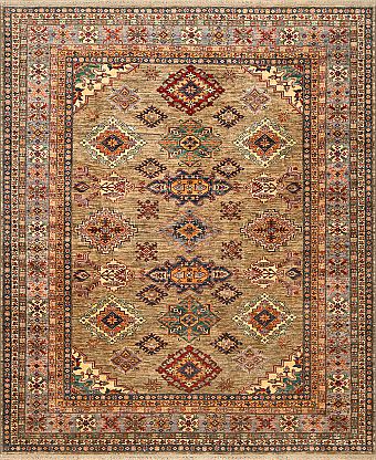 Шерстяной Пакистанский ковер Kazakh №4101 315x261cm