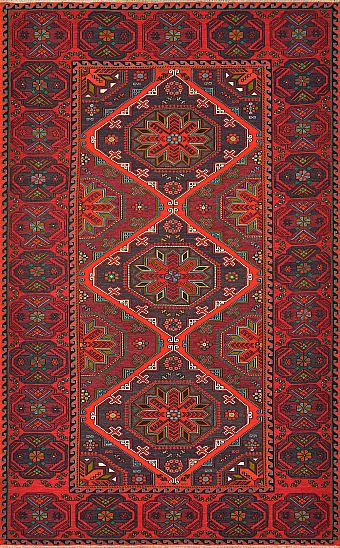 Безворсовый Дагестанский ковер Sumakh №4117 360x220cm из шерсти