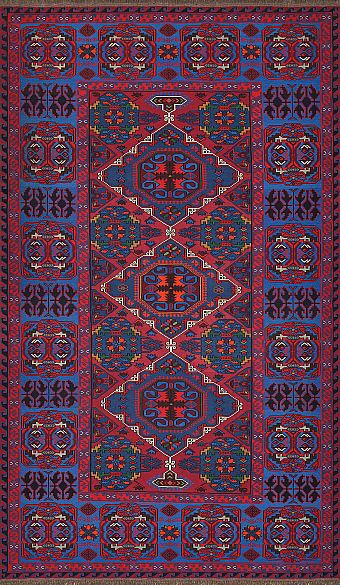 Безворсовый Дагестанский ковер Sumakh №4120 370x210cm из шерсти