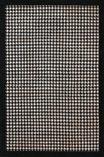 Индийский Pied-de-poule ковер №3567 301x200cm из шелка и шерсти