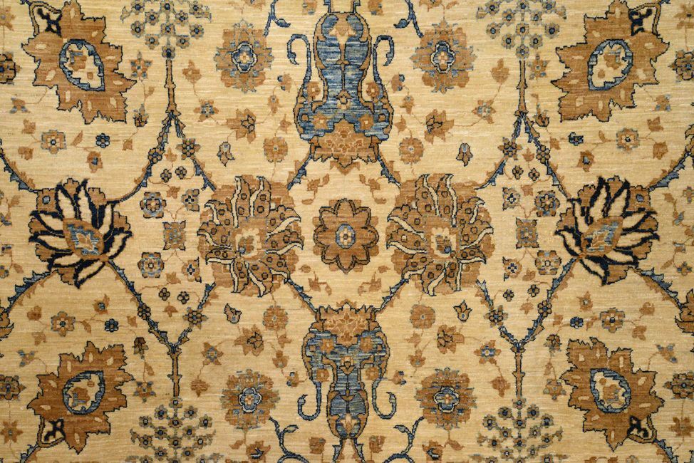 Пакистанский ковер SALTANI шерстяной Прямоугольный 258x180cm фото крупным планом