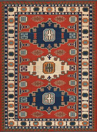 Безворсовый Пакистанский ковер Sumakh №4206 228x171cm из шерсти