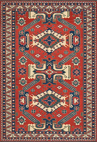 Безворсовый Пакистанский ковер Sumakh №4209 243x169cm из шерсти