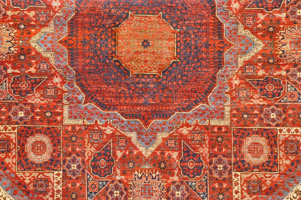 Фото шерстяной Круглый ковер MAMLUK