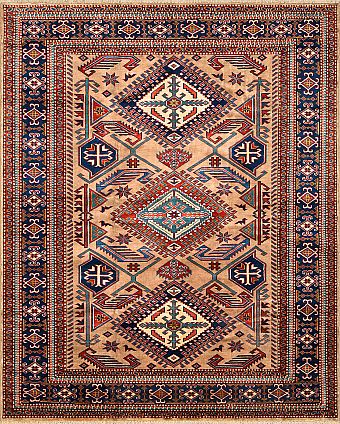 Шерстяной Пакистанский ковер Shirvan №4243 191x155cm