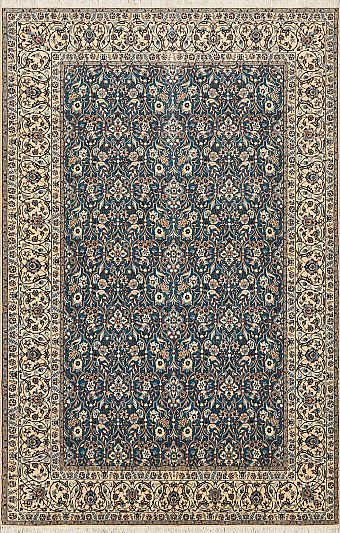 Персидский Nain ковер №1867 240x158cm из шелка и шерсти