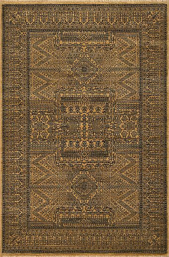 Современный Индийский ковер Madras №1190 188x123cm из шерсти в стиле неоклассика