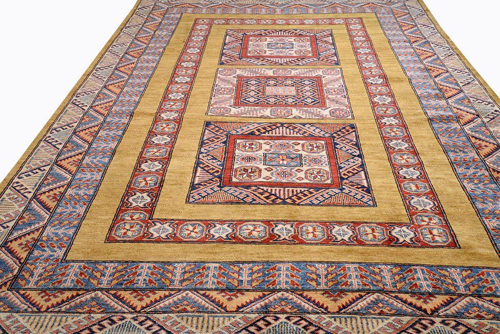 Шерстяной ковер ручной вязки KAZAKH, размер 265x187cm изображение