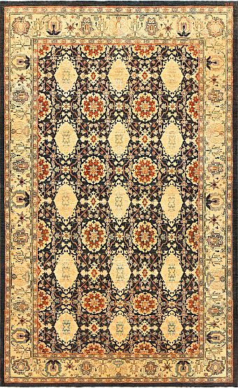 Шерстяной Пакистанский ковер Saltani №1461 300x185cm