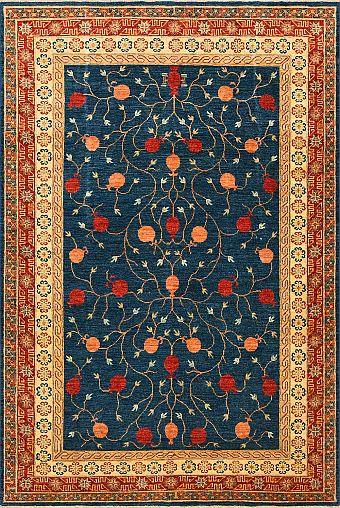 Шерстяной Пакистанский ковер Hotan №1229 251x172cm