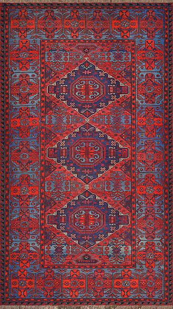 Безворсовый Дагестанский ковер Sumakh №2846 380x217cm из шерсти
