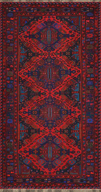 Безворсовый Дагестанский ковер Sumakh №2615 390x210cm из шерсти