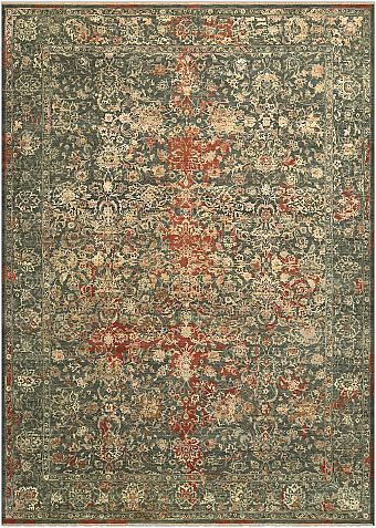 Современный Индийский ковер Shabby Classic №4299 415x299cm из шерсти и шелка в стиле неоклассика