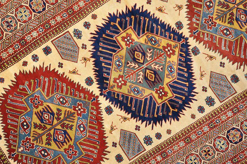 Шерстяной ковер ручной вязки Кавказский ковер, размер 252x160cm изображение