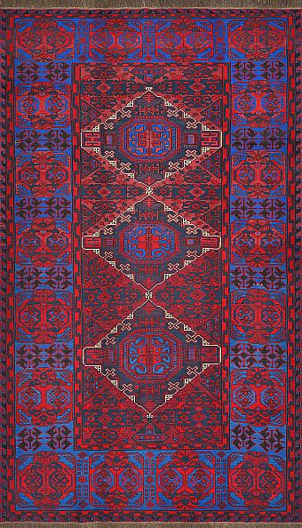 Безворсовый Дагестанский ковер Sumakh №2600 385x222cm из шерсти