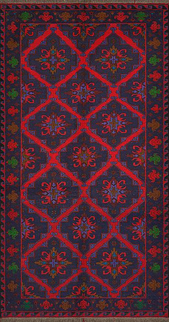 Безворсовый Дагестанский ковер Sumakh №2303 335x180cm из шерсти