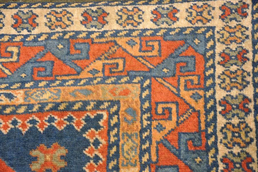 Шерстяной ковер ручной вязки Кавказский ковер, размер 165x102cm изображение
