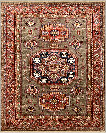 Шерстяной Пакистанский ковер Kazakh №4403 312x252cm