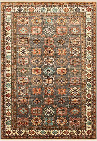 Шерстяной Пакистанский ковер Kazakh №4407 362x250cm