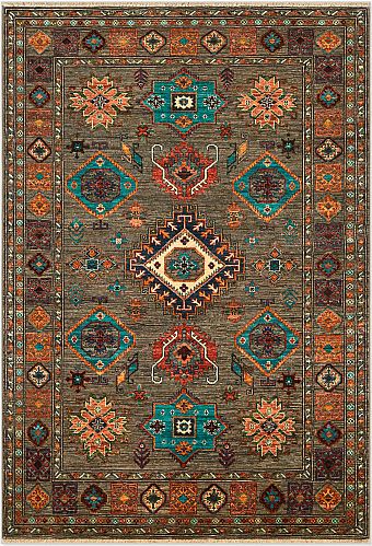 Шерстяной Пакистанский ковер Kazakh №4430 217x152cm