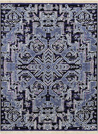 Дагестанский Fusion ковер №3153 305x231cm из шелка и шерсти