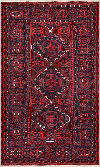 Безворсовый Дагестанский ковер Sumakh №4485 398x243cm из шерсти