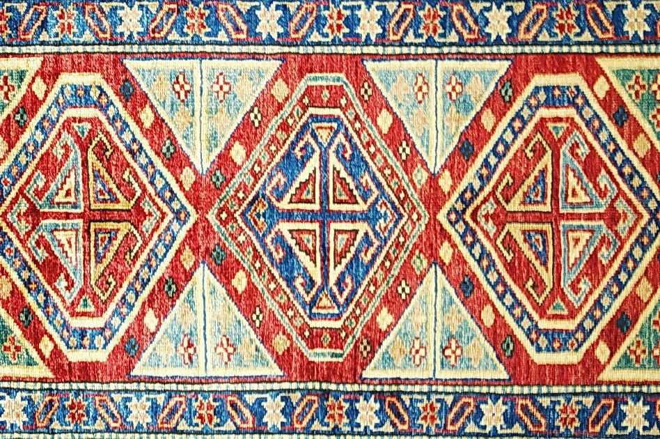 Ковер ручной работы KAZAKH 113x78cm фотография