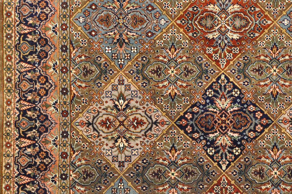 Прямоугольный Индийский ковер ручного плетения Ковер "Шираз" 203x136cm смотреть фото