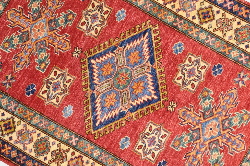 Шерстяной ковер ручной вязки KAZAKH, размер 150x106cm изображение