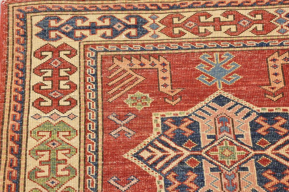 Шерстяной ковер ручной вязки KAZAKH, размер 292x84cm изображение