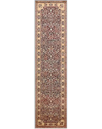 Современный Индийский ковер Renaissance №2590 500x125cm из шерсти и шелка в стиле неоклассика