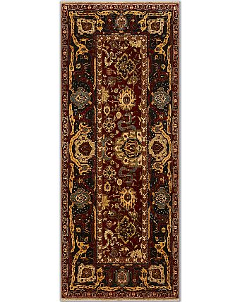 Шерстяной Индийский ковер Sultanabad Vintage №1013 305x122cm